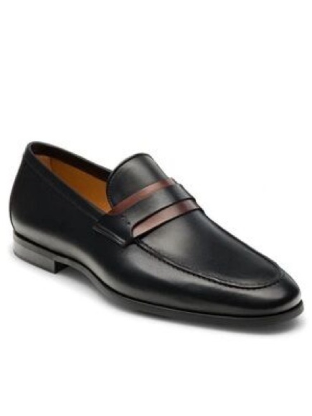 Magnanni Flex Daniel Black Leather Loafer Business Dress Shoe Sz 11.5